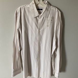 Alfani men’s vintage button down w floral decals